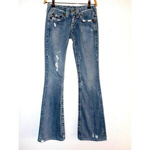 True Religion Bootcut Distressed  Jeans Size 24